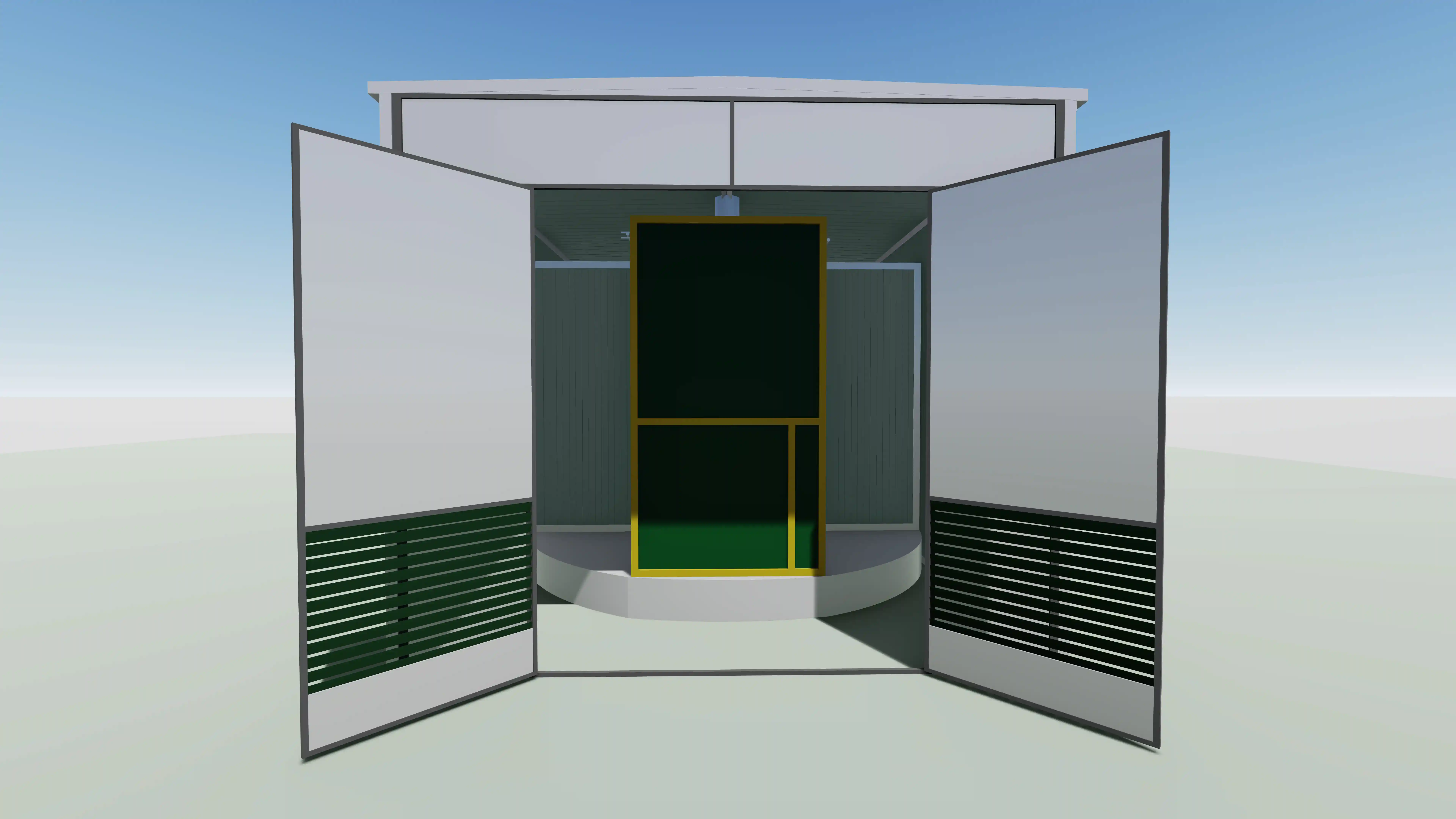 Industrial dryer render