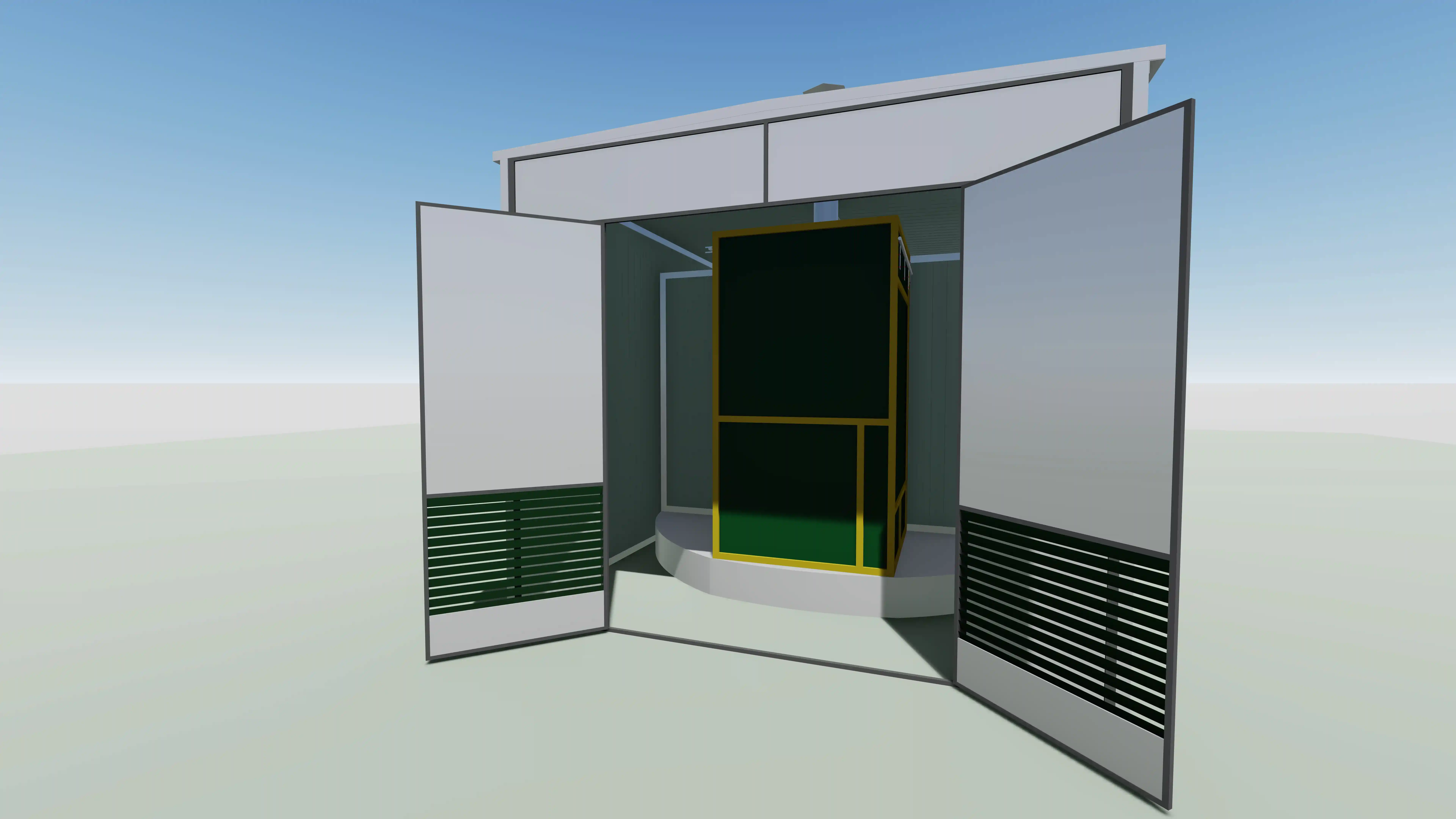 Industrial dryer render