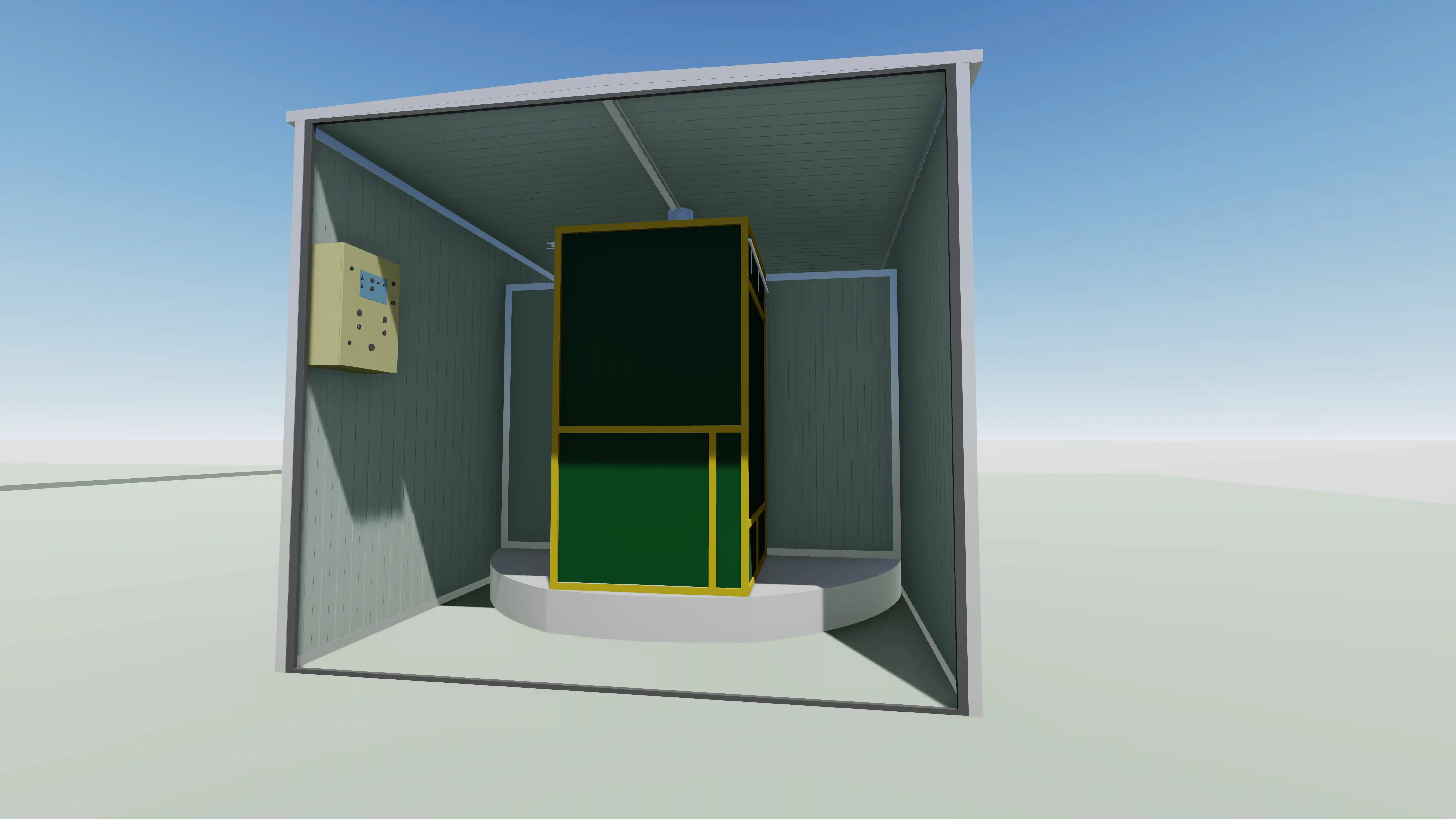 Industrial dryer render