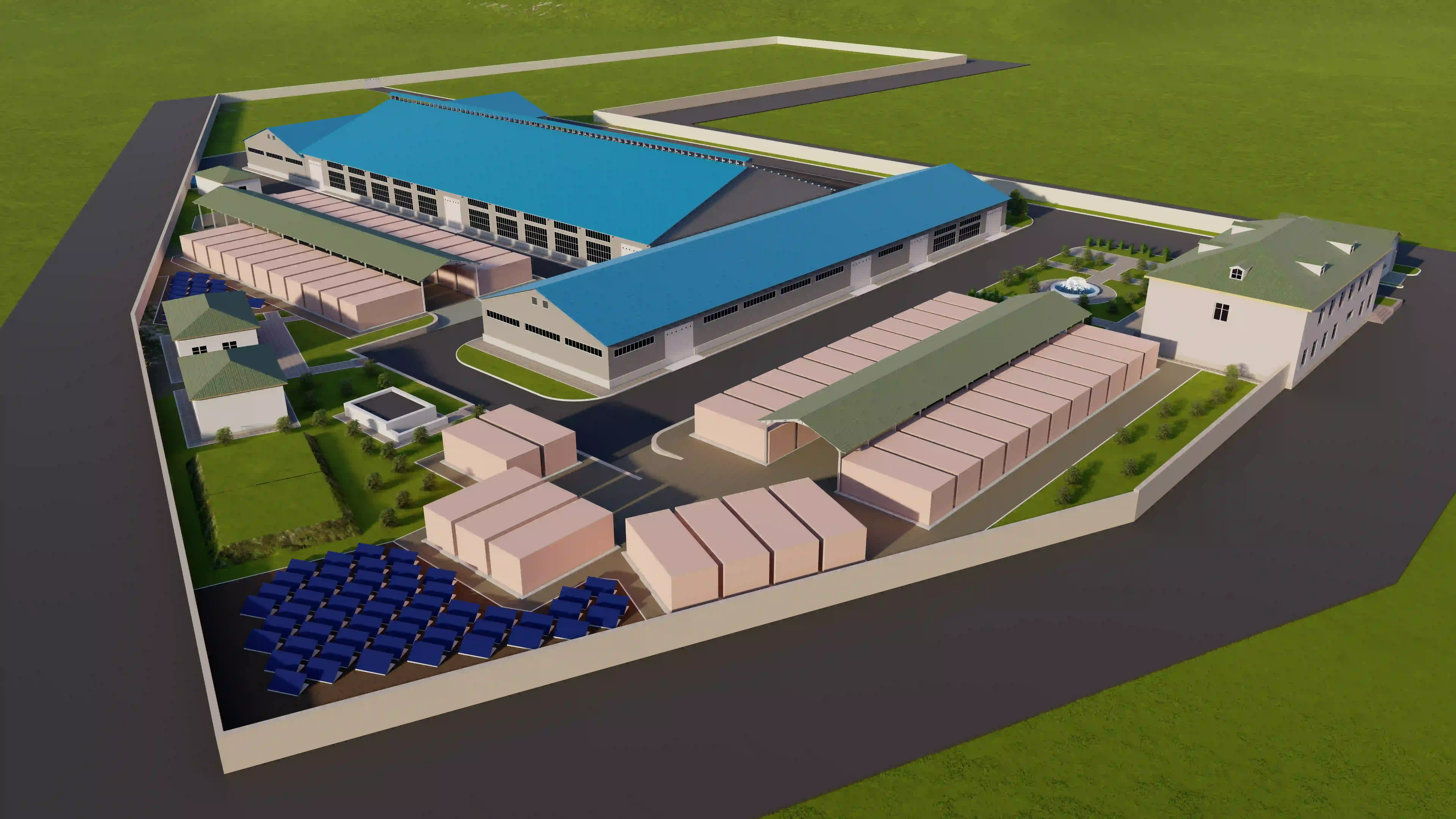 İndustrial plant render